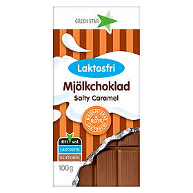 Green Star Milk Chocolate Laktosfri Salty Caramel 100g