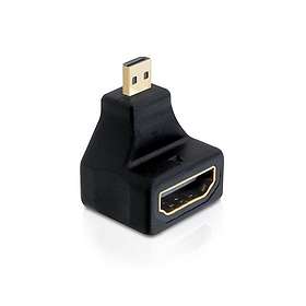 DeLock HDMI - HDMI Micro High Speed with Ethernet (Angled) M-F Adapter