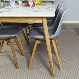 Tenzo Matbord Dot 180-240 Vit/Ek Amelia Bord vit/ek 9001682001