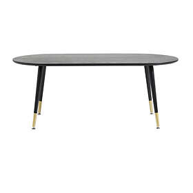 Venture Home Soffbord Dipp Sofa Table Black Veneer Legs w brass dipp 18104-188