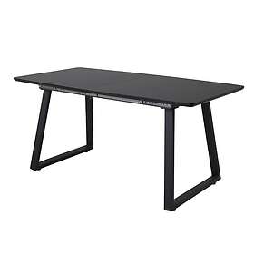 Venture Home Matbord Inca med Iläggsskiva Extentiontable Black top / black Legs 19927-888