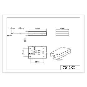 Trio Anslutningsdosa Duoline Flexibel DUOline anslutningsdosa m-vit 701231
