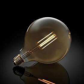 Konstsmide Gnosjö Glödlampa LED E27 125 mm Klot 4W 2200K 230V 125mm klot amber 7724-013