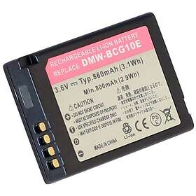 Batteriexperten Kompatibelt med Panasonic DMC-ZS25, 3.6V (3.7V), 860 mAh