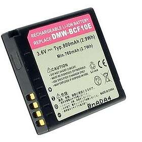 Batteriexperten Kompatibelt med Panasonic Lumix DMC-FX48GK, 3.6V (3.7V), 800 mAh