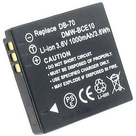 Batteriexperten Kompatibelt med Panasonic Lumix DMC-FS5, 3.6V (3.7V) V, 750 mAh