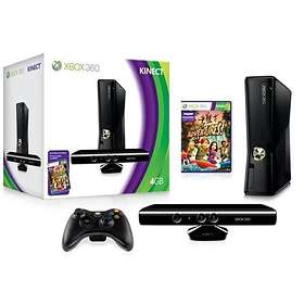 Microsoft Xbox 360 Slim 4GB (incl. Kinect + Kinect Adventures)