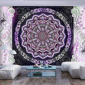 Arkiio Fototapet Självhäftande Round Stained Glass Violet A3-SFT1671samA