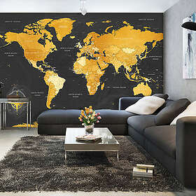 Arkiio Fototapet Map Golden World A3-SFT1412A