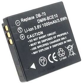 Batteriexperten Kompatibelt med Panasonic Lumix DMC-FX33EG, 3.6V (3.7V) V, 750 m