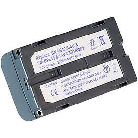 Batteriexperten Kompatibelt med Panasonic NV-GS10EG, 7.2V, 2200 mAh