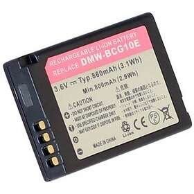 Batteriexperten Kompatibelt med Panasonic Lumix DMC-TZ30, 3.6V (3.7V), 860 mAh