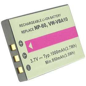 Batteriexperten Kompatibelt med Ricoh Caplio G3 model M, 3.6V (3.7V), 1050 mAh
