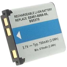 Batteriexperten Kompatibelt med Olympus DM-5, 3.7V, 700 mAh