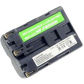 Batteriexperten Kompatibelt med Sony alpha DSLR-A100W/BD, 7.2 (7.4)V, 1600mAh