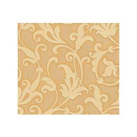 A.S. Creation Blommig Tapet Tessuto Ovävd Orange Guld 954903