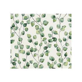 A.S. Creation Blommig Tapet Grönery Ovävd Grön Vit 370441