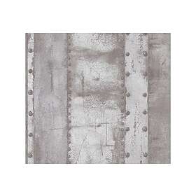 A.S. Creation Metal effect Tapet Industrial Ovävd Grå 377432