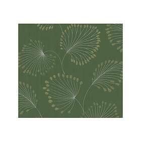 A.S. Creation Blommig Tapet Alpha Ovävd Grön Guld 333711
