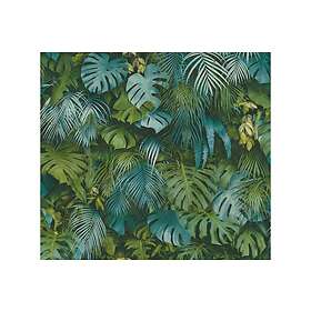 A.S. Creation Jungle Tapet Grönery Ovävd Grön Blå 372803