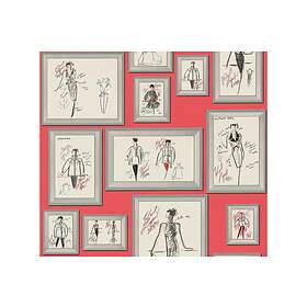 A.S. Creation Designer Tapet Sketch by Karl Lagerfeld 378462