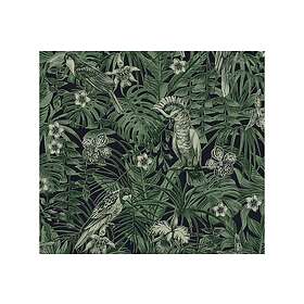 A.S. Creation Jungle Tapet Grönery Ovävd Grön Svart 372101
