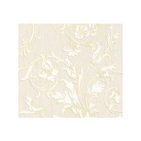 A.S. Creation Blommig Tapet Tessuto Ovävd Cream Guld 956337