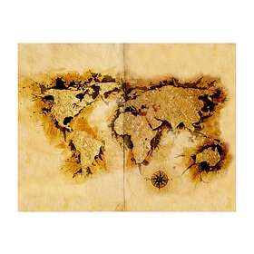 Artgeist Fototapet Guldgrävare Karta Över Världen sp. z o.