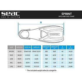 Seacsub Sprint Snorkeling Fins Blå EU 42-44