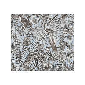 A.S. Creation Jungle Tapet Grönery Ovävd Grå Blå 372103