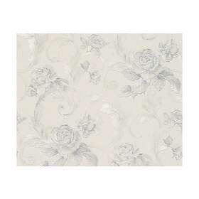 A.S. Creation Rosas Tapet Nobile Ovävd Silver Cream 959834