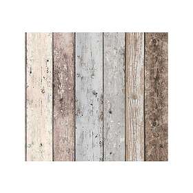 A.S. Creation Trälik Tapet Ovävd Brun Blå Beige 855039