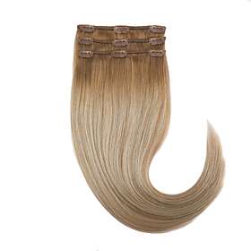 Rapunzel Of Sweden Clip-on set 3 pieces 40 cm Champagne Blonde Balayag