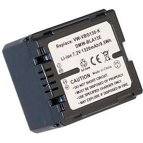 Batteriexperten Kompatibelt med Panasonic HDC-TM10, 7.2V, 1320 mAh