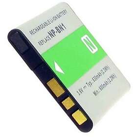 Batteriexperten Kompatibelt med Sony Cybershot DSC-W610B, 3.6V (3.7V), 650 mAh