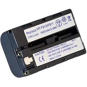 Batteriexperten Kompatibelt med Sony DCR-PC1E, 3.6V (3.7V), 1500 mAh