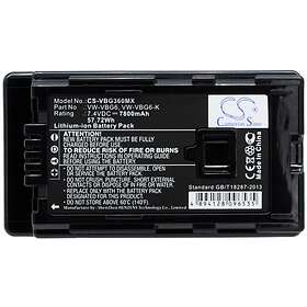 Batteriexperten Kompatibelt med Panasonic HDC-SX5, 7.4V, 7800 mAh