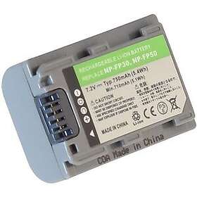 Batteriexperten Kompatibelt med Sony DCR-HC30, 7.2V (7.4V), 750 mAh