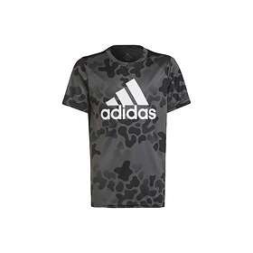 Adidas Boys Camo Tee D2M JR Black/GRESIX/White (Storlek 140)