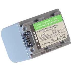 Batteriexperten Kompatibelt med Sony DCR-HC3, 7.2V (7.4V), 1400 mAh