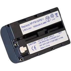 Batteriexperten Kompatibelt med Sony DSC-P30, 3.6V (3.7V), 1500 mAh