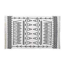 DKD Home Decor Matta Svart Vit Ikat (120 x 180 x 0.7 cm)