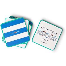 Lexington Beach Club Printed Paper Glasunderlägg 6-pack Vit Papper