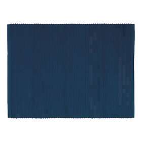 Linum Uni Bordsunderlägg 35x46 cm 4-pack, Indigoblå Indigo Blue Bomull