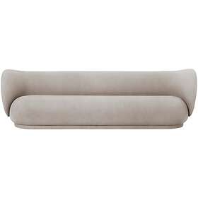 Ferm Living Rico Brushed 4-Sitssoffa, Sand Polyester