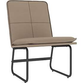vidaXL Loungestol cappuccino 54x75x76 cm konstläder