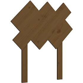 vidaXL Sänggavel honungsbrun 72,5x3x81 cm massiv furu