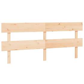 vidaXL Sänggavel 204x3x81 cm massiv furu