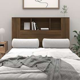 vidaXL Sänggavel med förvaring brun ek 120x18,5x104,5 cm