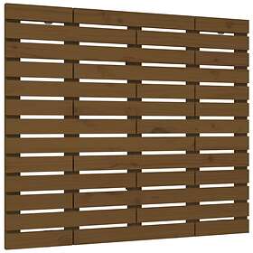 vidaXL Väggmonterad huvudgavel honungsbrun 81x3x91.5 cm massiv furu
